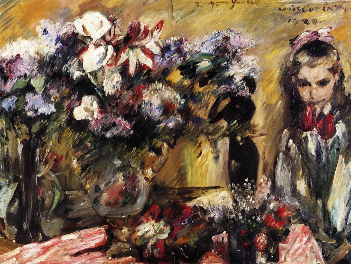 Fiori e figlia Wilhelmine da Lovis Corinth