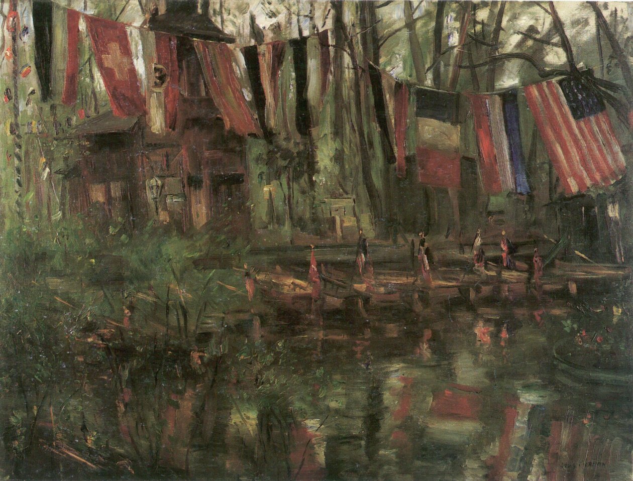 Il nuovo lago nel Tiergarten di Berlino da Lovis Corinth