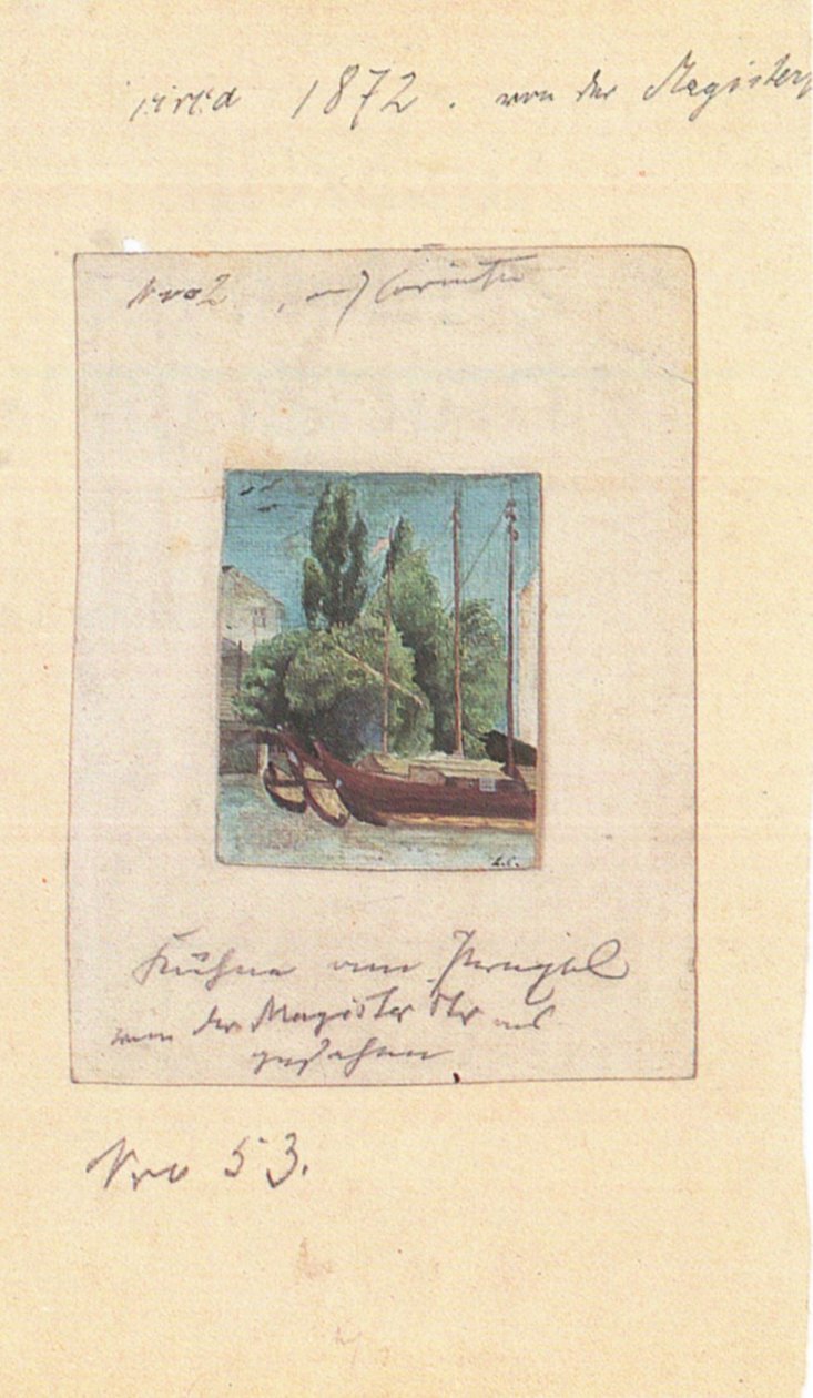 Barche sul Pregel da Lovis Corinth
