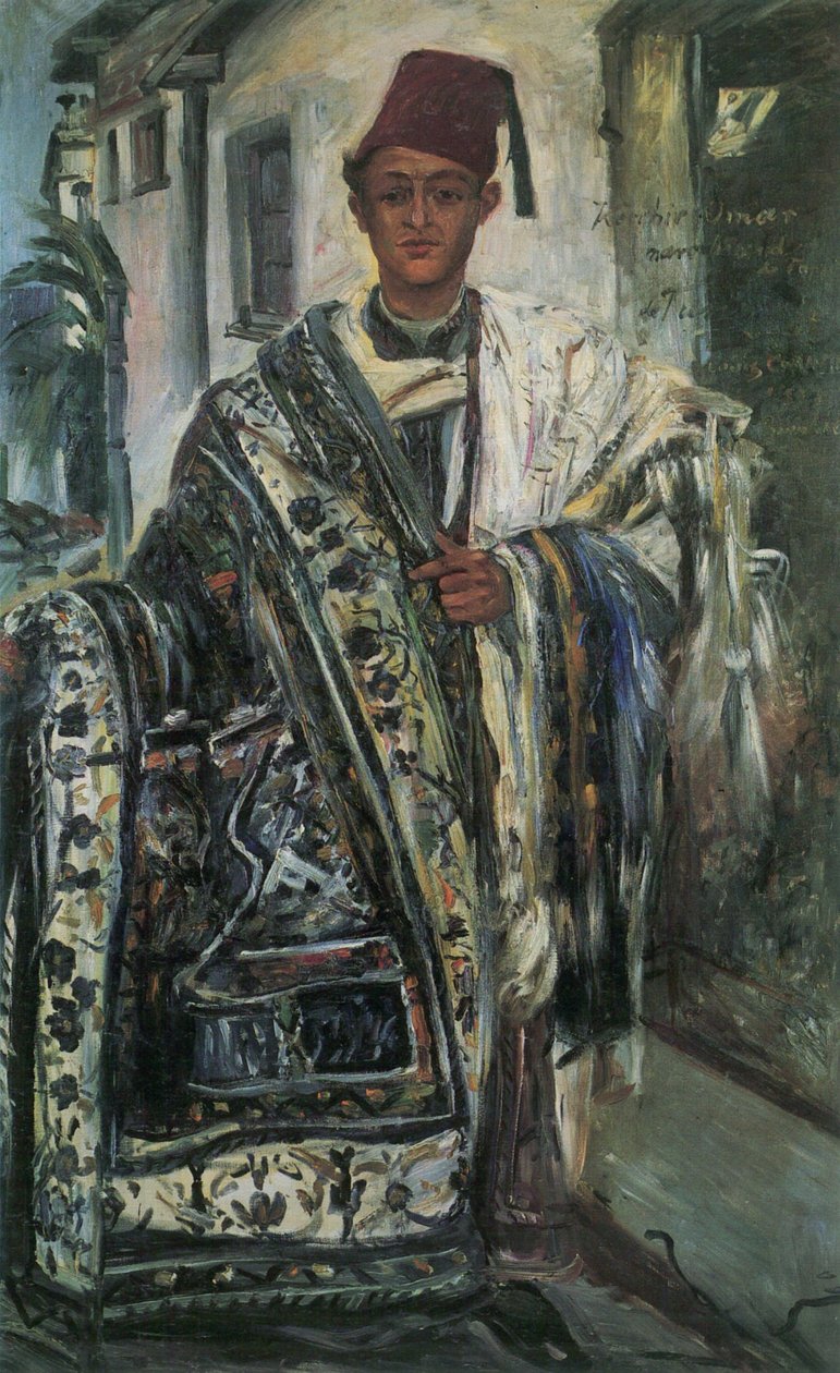 Mercante di tappeti orientali da Lovis Corinth