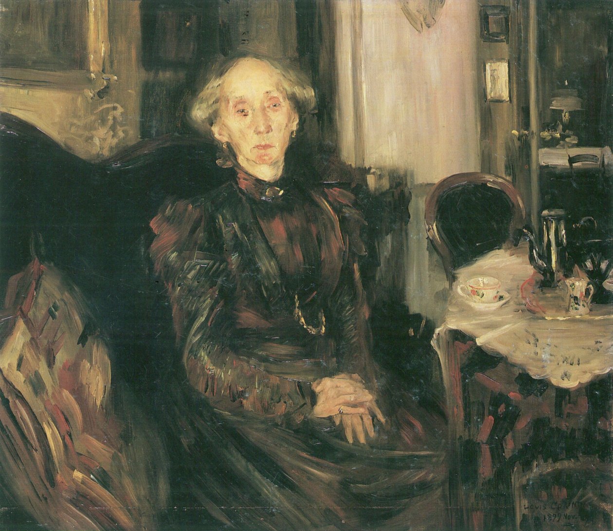 Ritratto della madre Rosenhagen da Lovis Corinth