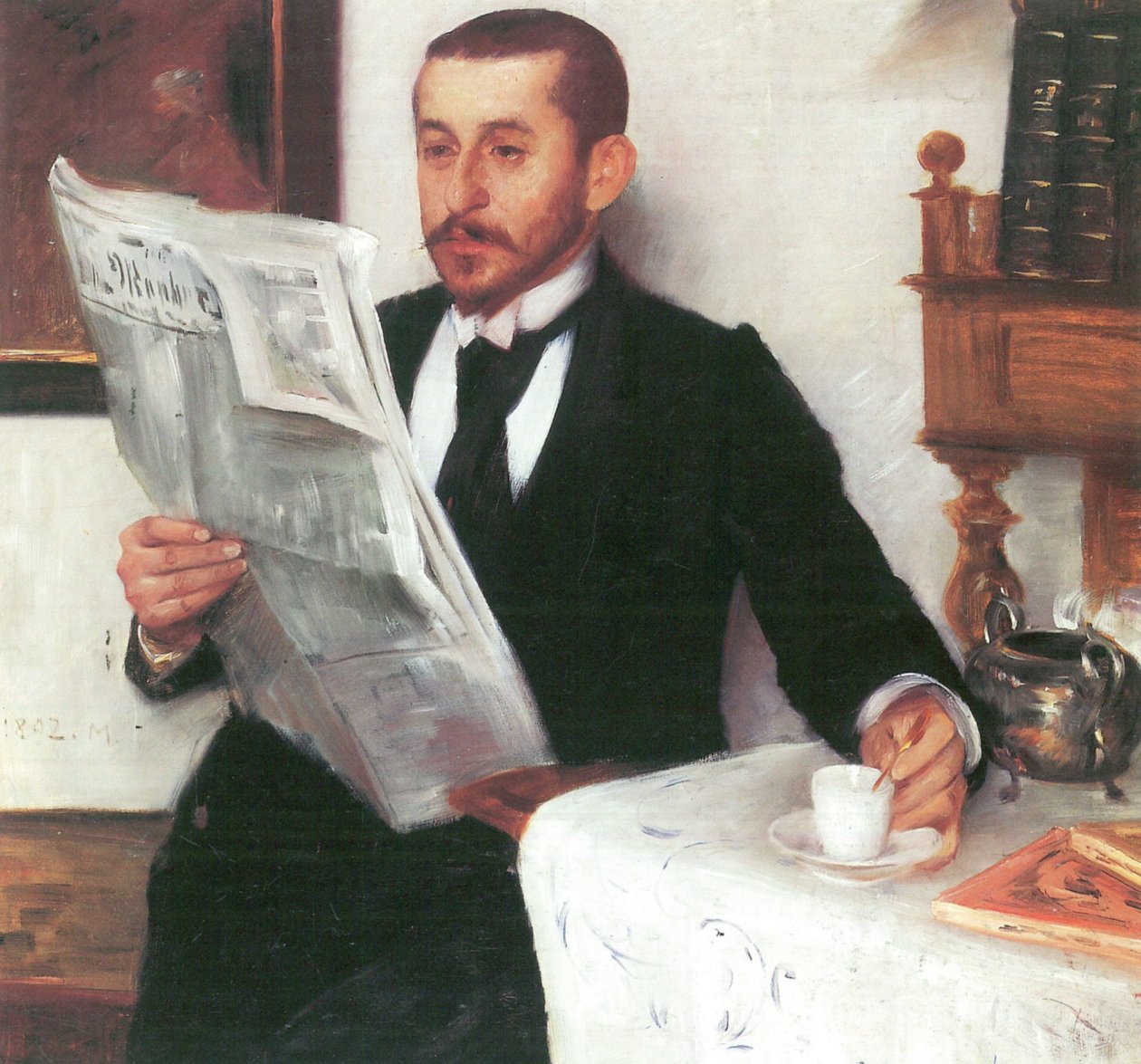 Ritratto del pittore Benno Becker da Lovis Corinth