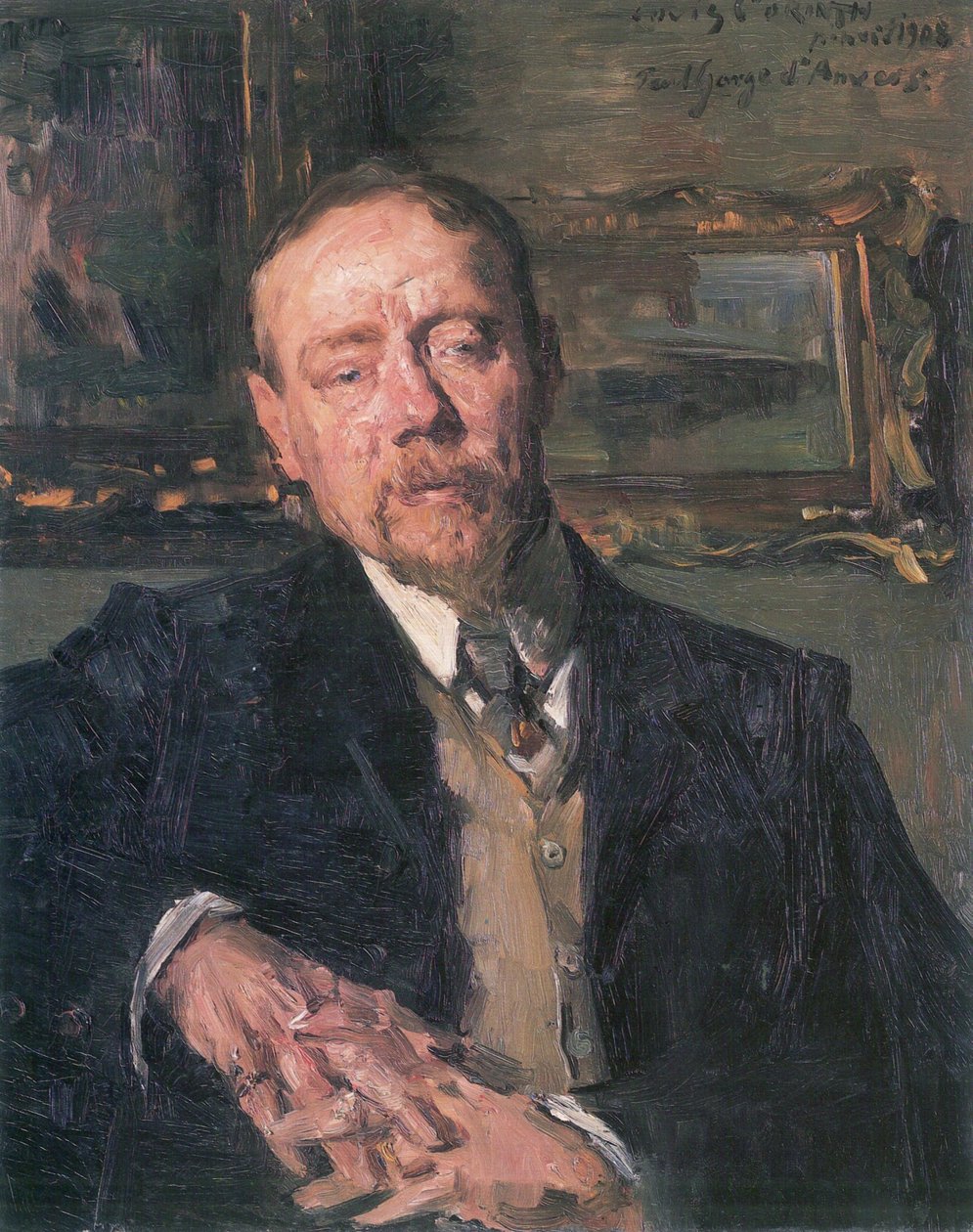 Ritratto del pittore Eugene Gorgen da Lovis Corinth