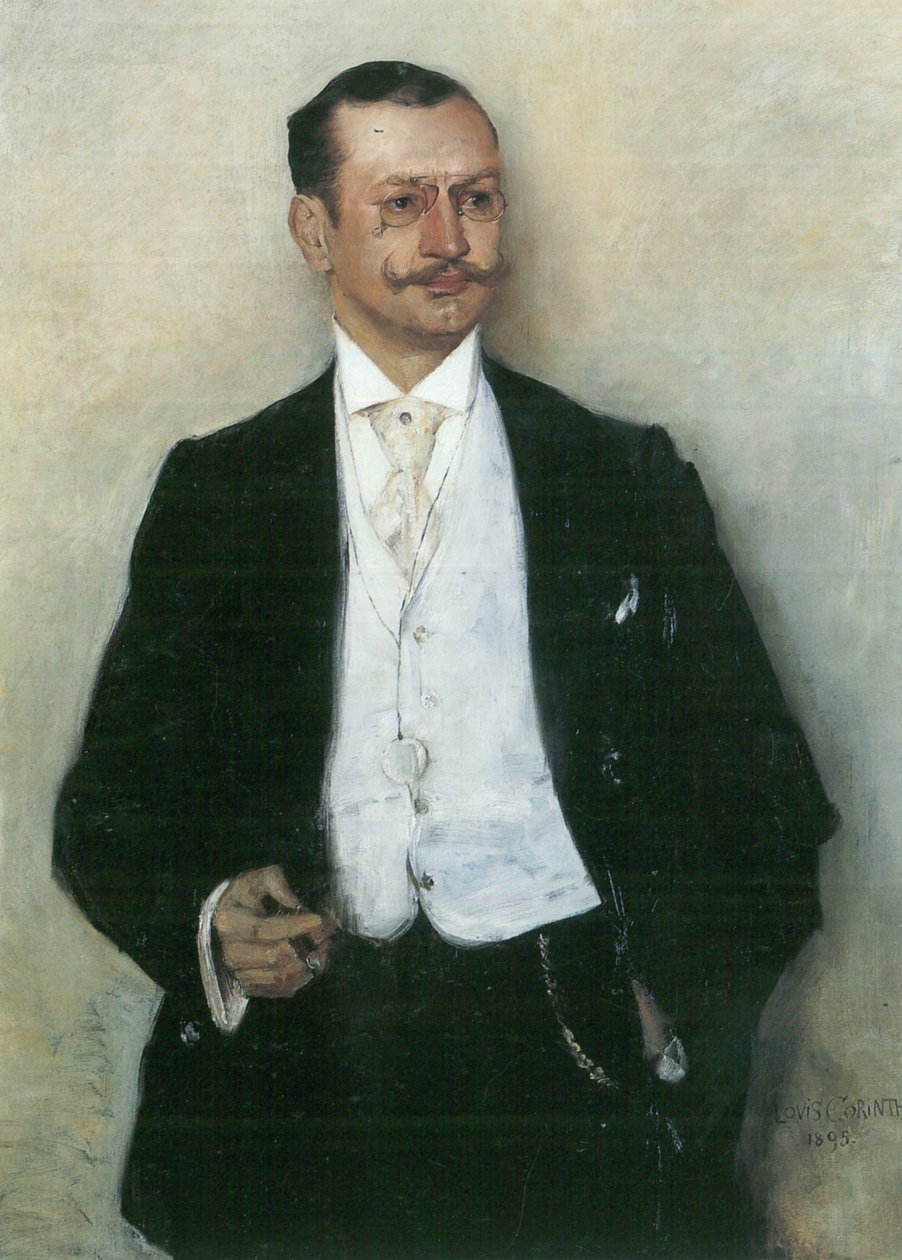 Ritratto del pittore Karl Strathmann da Lovis Corinth