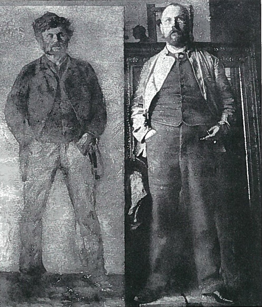 Ritratto di un giovane uomo; ricostruito da una fotografia di studio del 1889 da Lovis Corinth