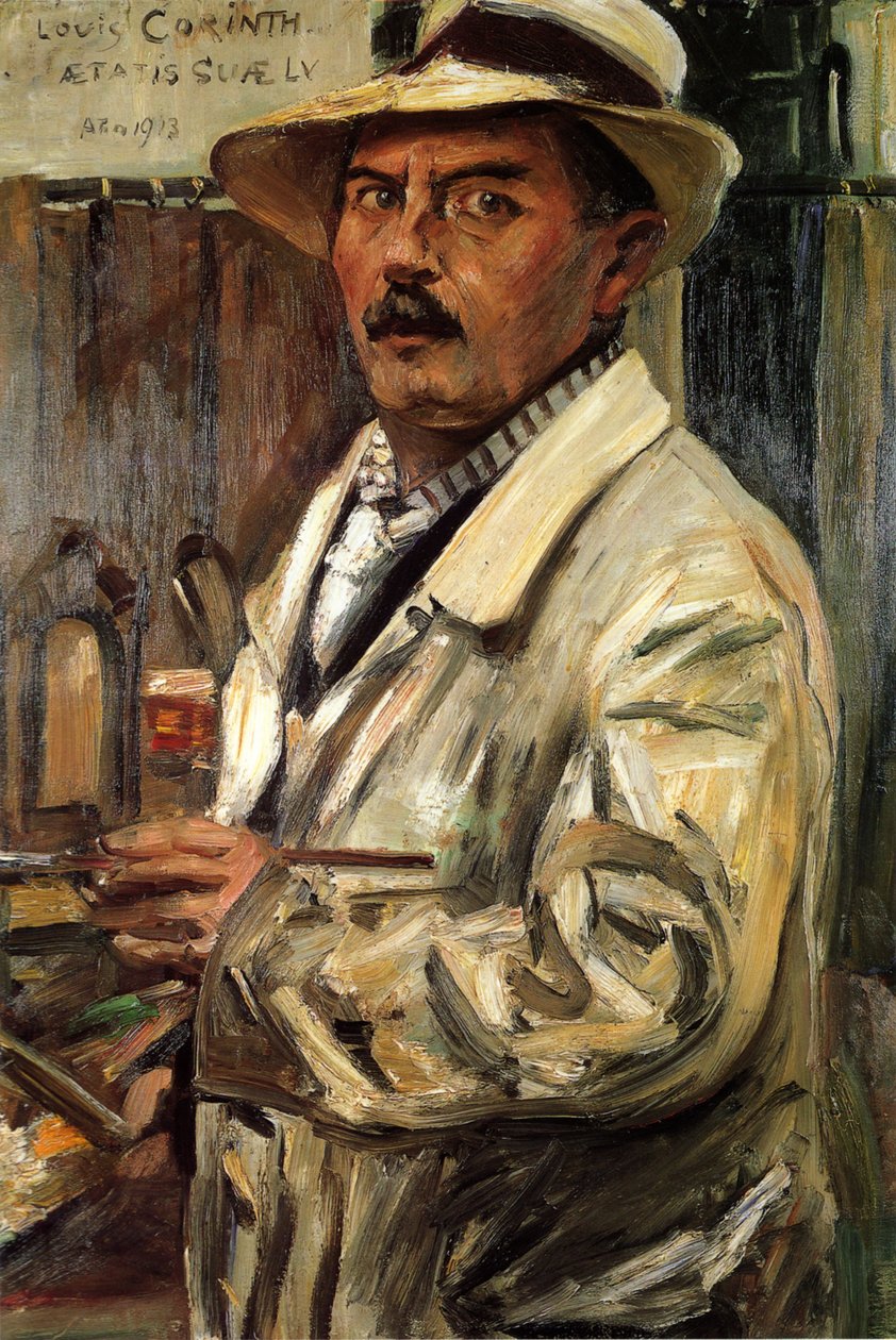 Autoritratto con cappello di paglia da Lovis Corinth