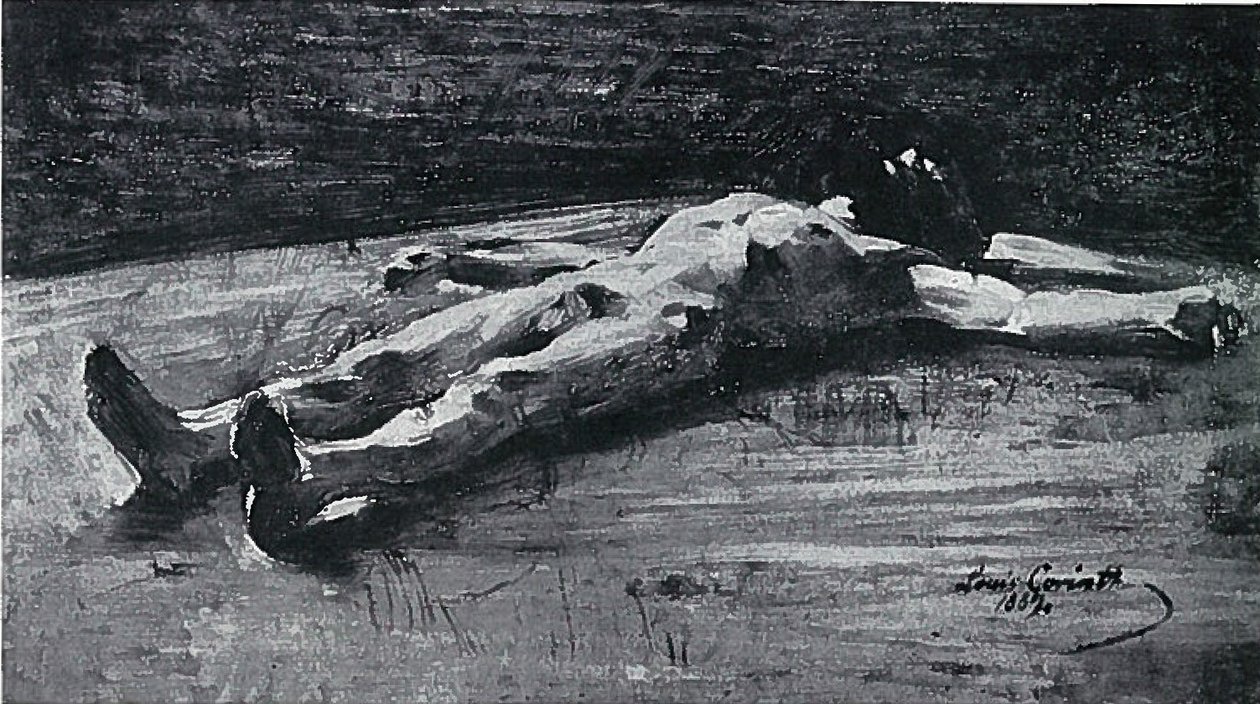 Corpo di Cristo, preparazione per Pietà BC 61 da Lovis Corinth