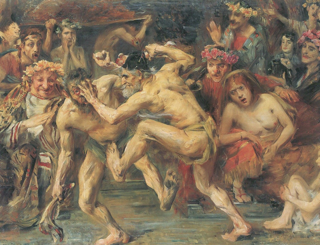 Ulisse combatte il mendicante da Lovis Corinth