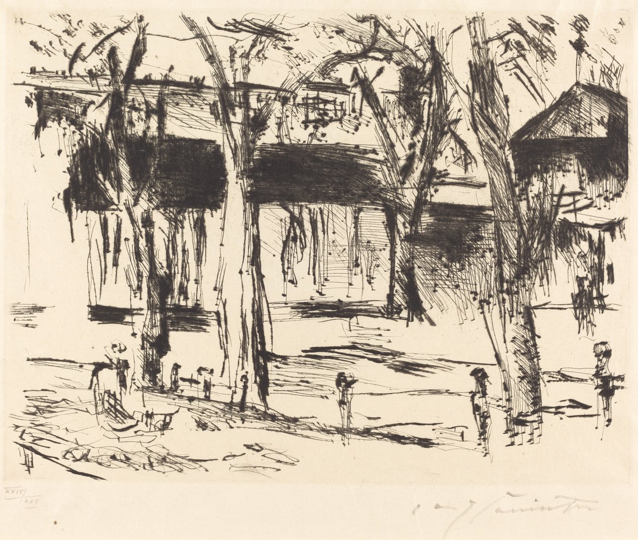 Corte con Alberi da Lovis Corinth