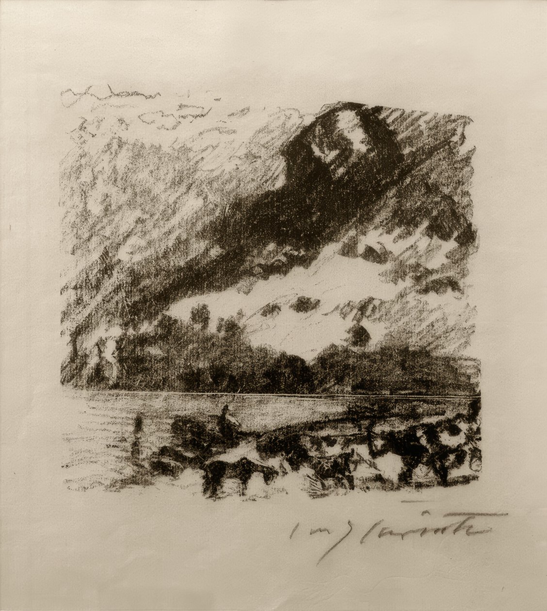 Lago di montagna da Lovis Corinth