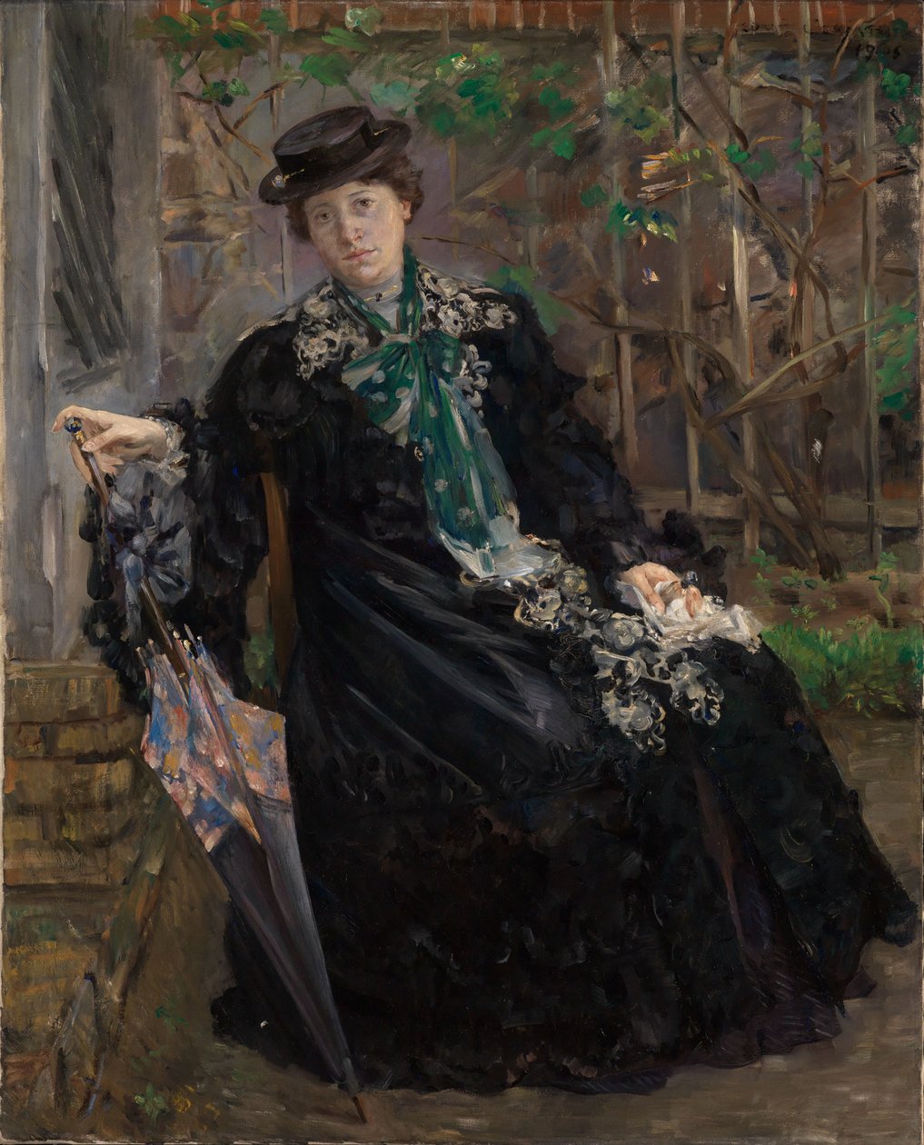 Ritratto della signora Charlotte Berend-Corinth nel giardino da Lovis Corinth