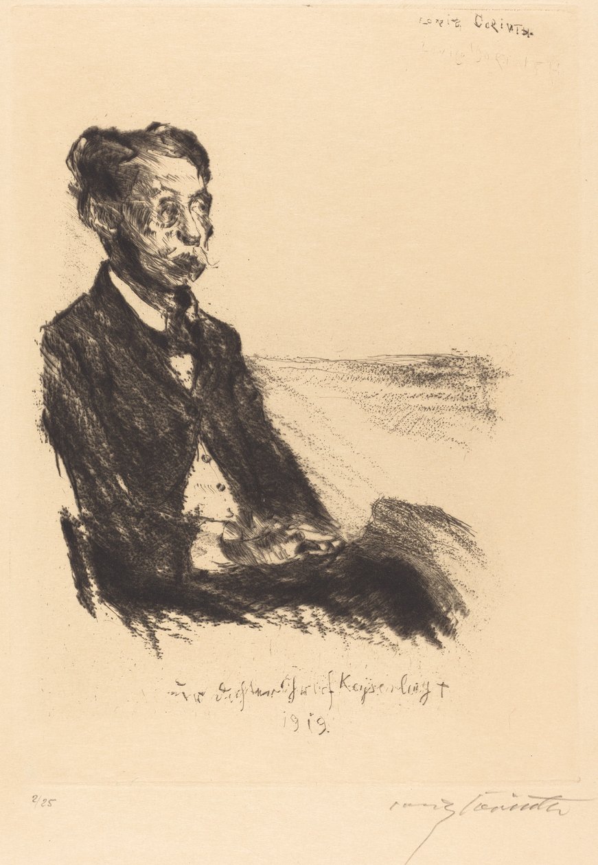 Ritratto del Conte Keyserling, 1919 da Lovis Corinth
