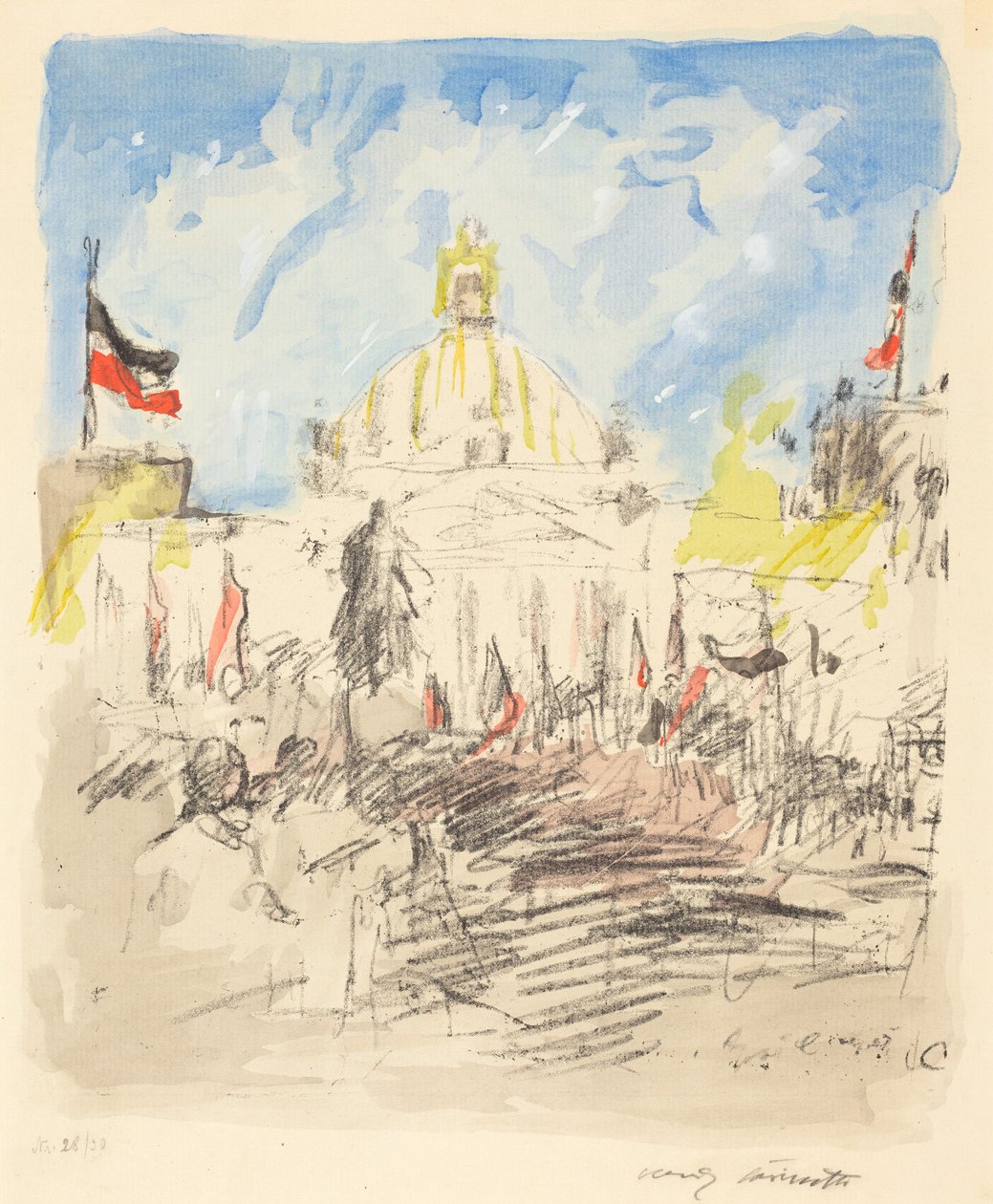 Bismarckfeier (Festa in onore di Bismarck) da Lovis Corinth