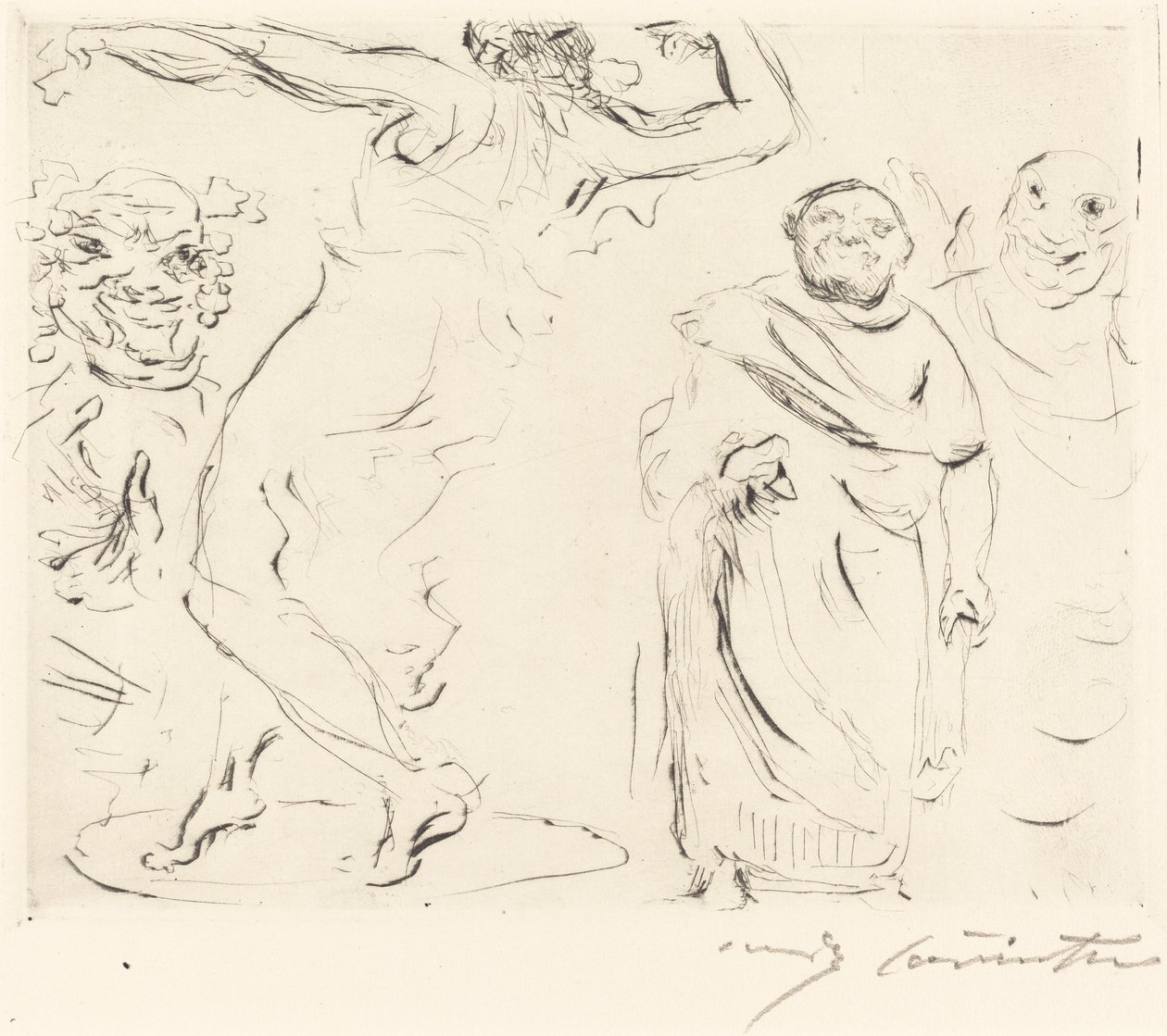 Das Gastmahl des Trimalchio: pl. XI da Lovis Corinth