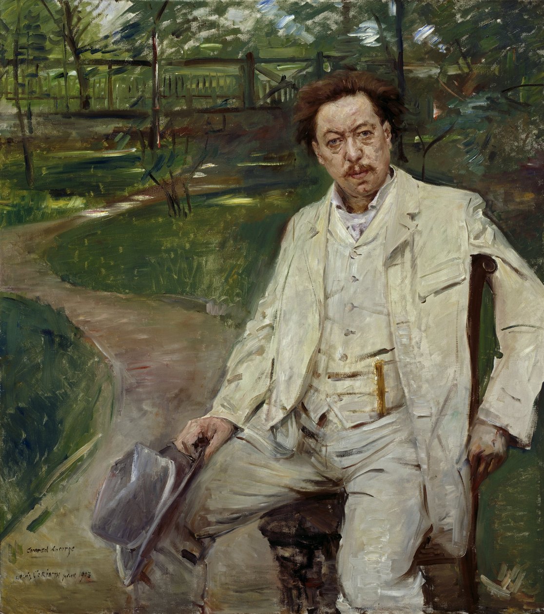 Il pianista Conrad Ansorge da Lovis Corinth