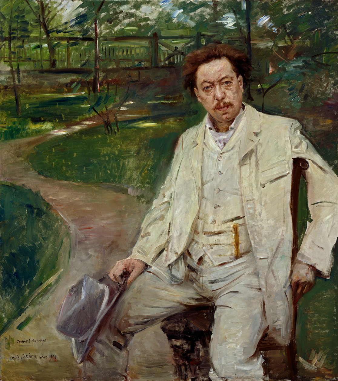 Il pianista Conrad Ansorge da Lovis Corinth