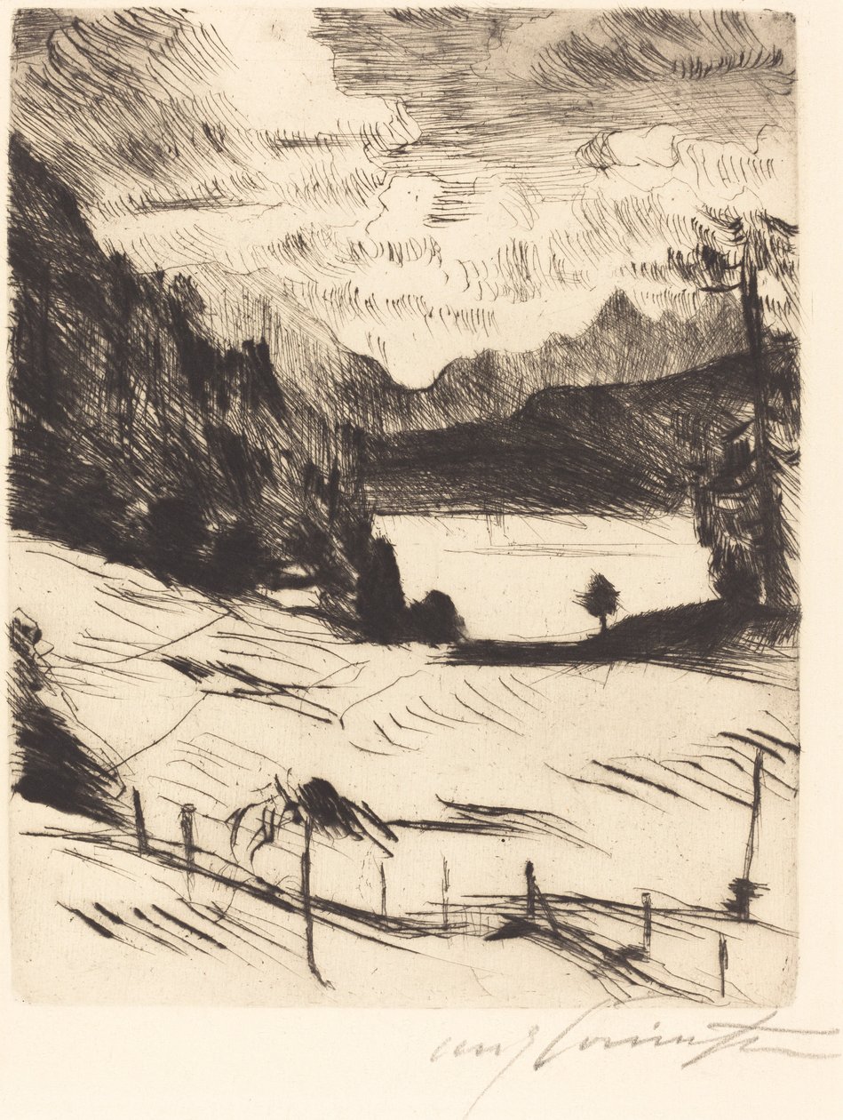 Il Walchensee (Der Walchensee) da Lovis Corinth