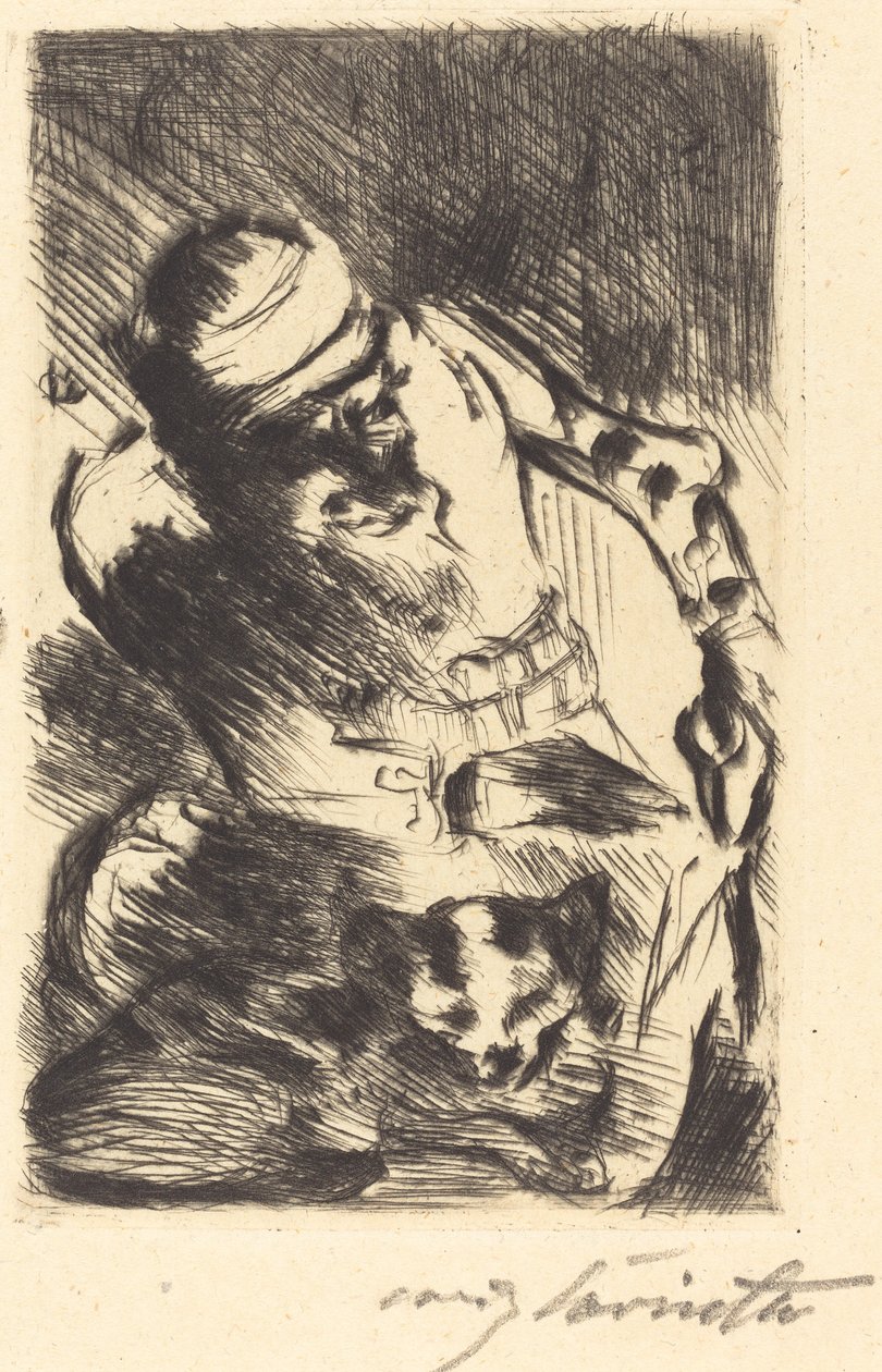 Il gatto del profeta da Lovis Corinth