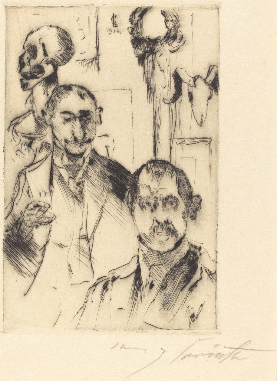 Doppelbildnis mit Skelett da Lovis Corinth