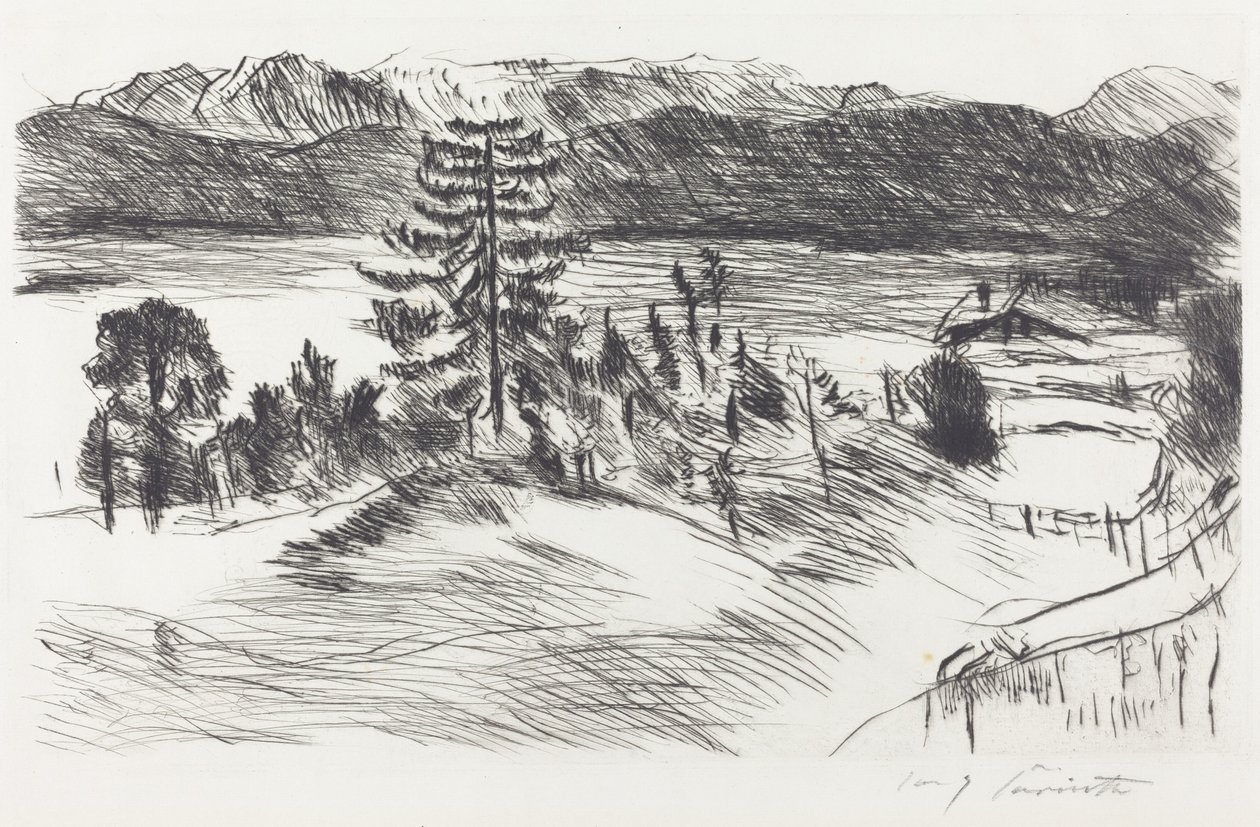Grande paesaggio del Walchensee da Lovis Corinth