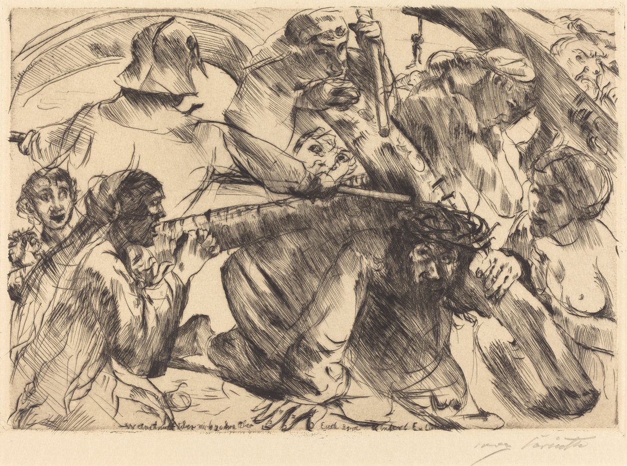 Kreuztragung Cristo che porta la croce da Lovis Corinth