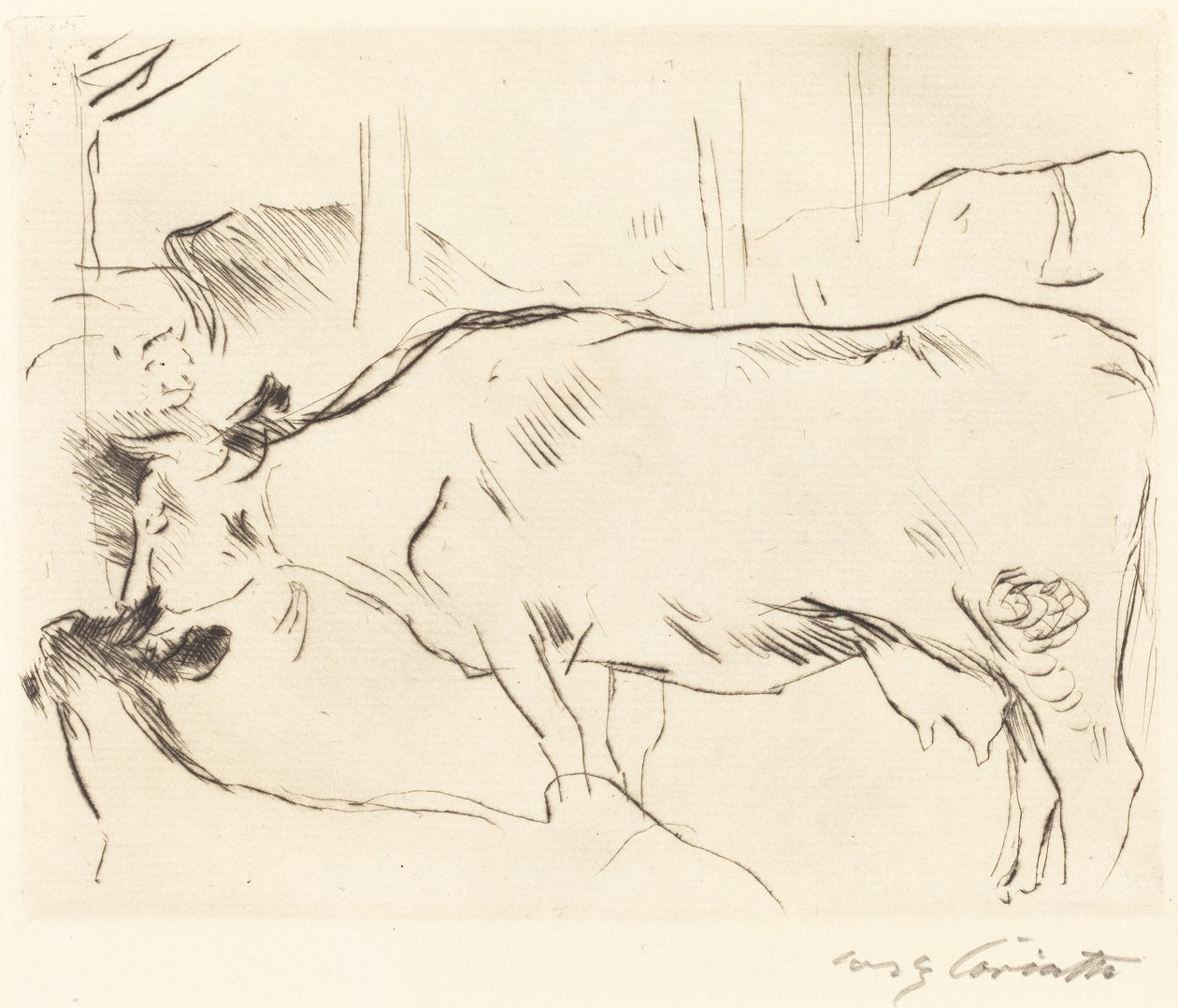 Stalla delle mucche II (1914) da Lovis Corinth
