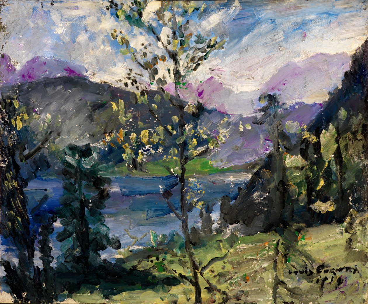 Paesaggio sul Walchensee da Lovis Corinth