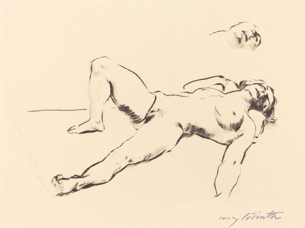 Nudo femminile reclinato II, 1912 da Lovis Corinth