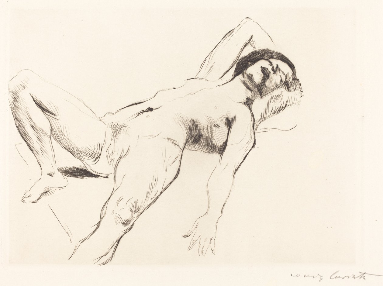 Liegender Weiblicher Akt I, 1912 da Lovis Corinth