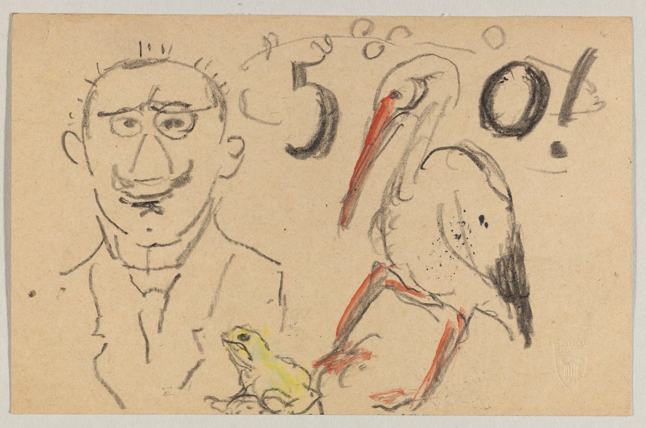 Lovis Corinth a Carl Strathmann: Cartolina, timbro postale 11 settembre 1916 da Lovis Corinth