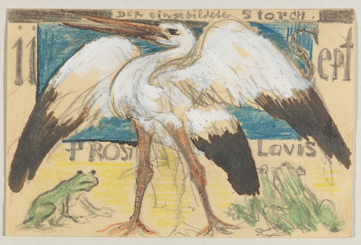 Lovis Corinth a Carl Strathmann: Cartolina, timbro postale 12 settembre 1905 da Lovis Corinth