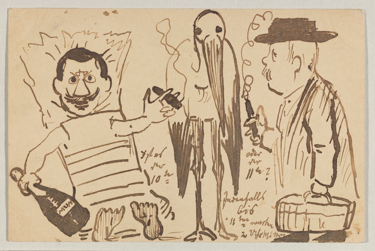 Lovis Corinth a Carl Strathmann: Cartolina, timbro postale 3 settembre 1902 da Lovis Corinth