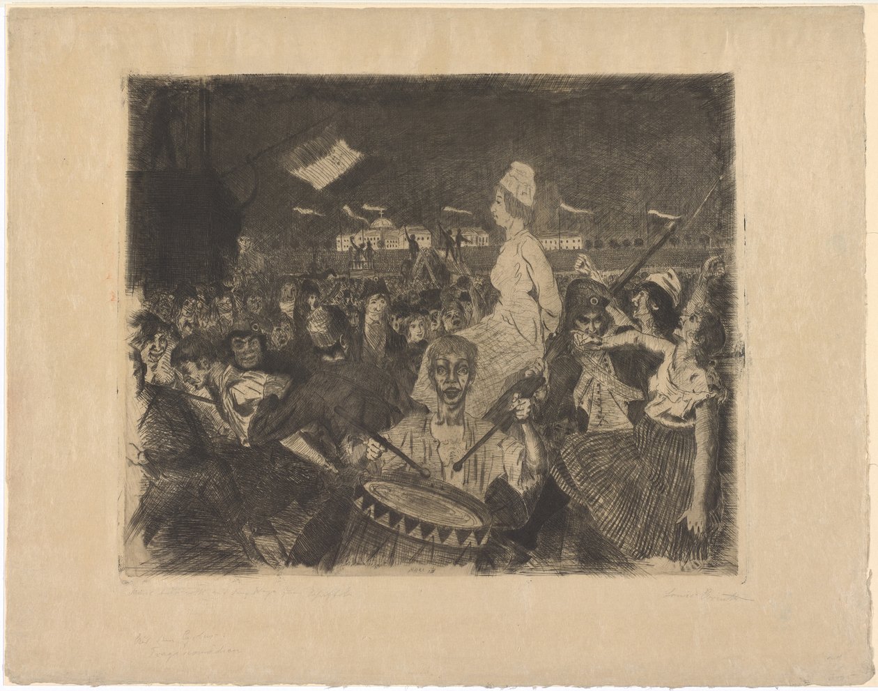 Maria Antonietta sulla via del patibolo da Lovis Corinth