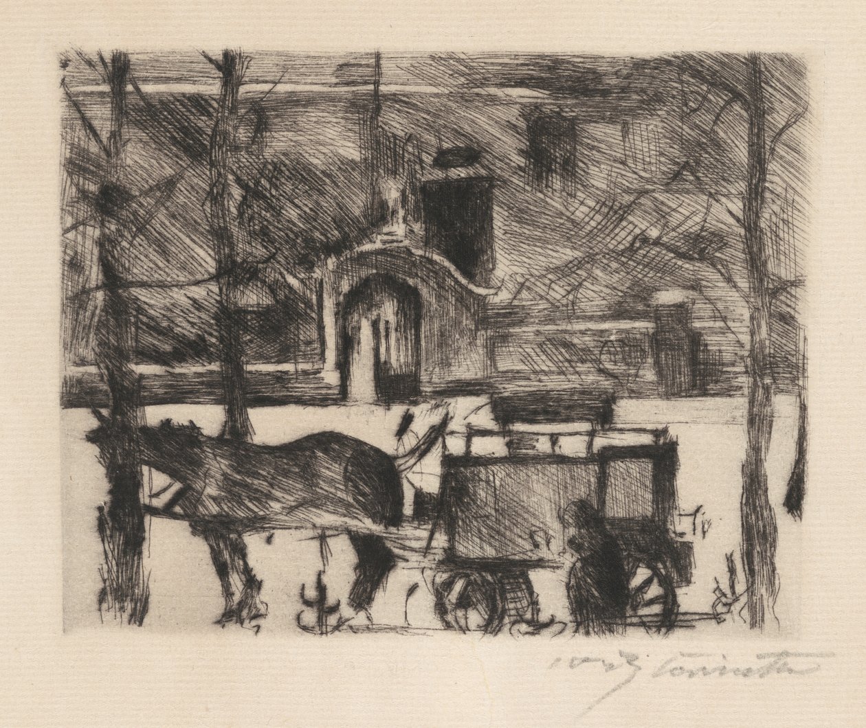 Carro del latte da Lovis Corinth