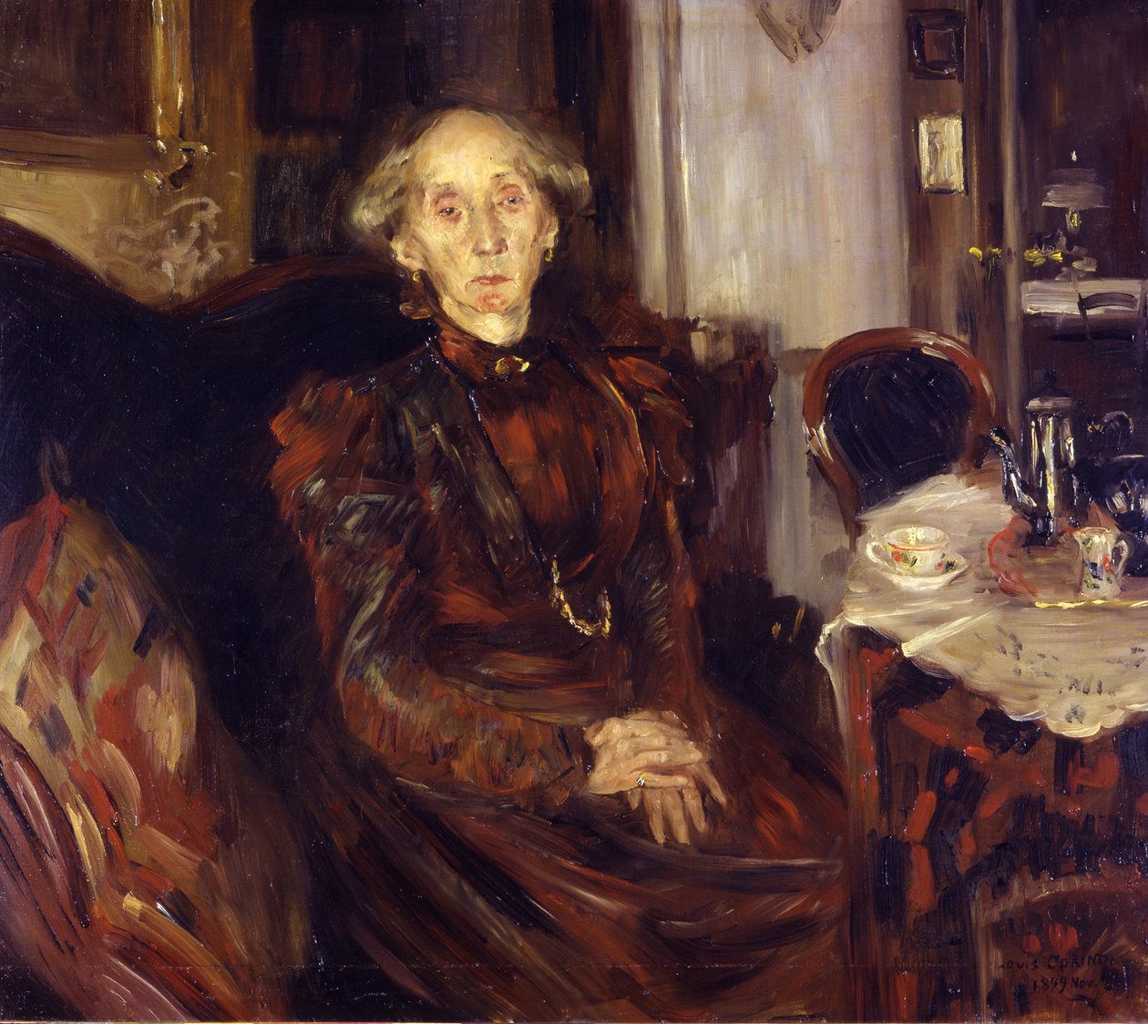 Ritratto di madre Rosenhagen da Lovis Corinth
