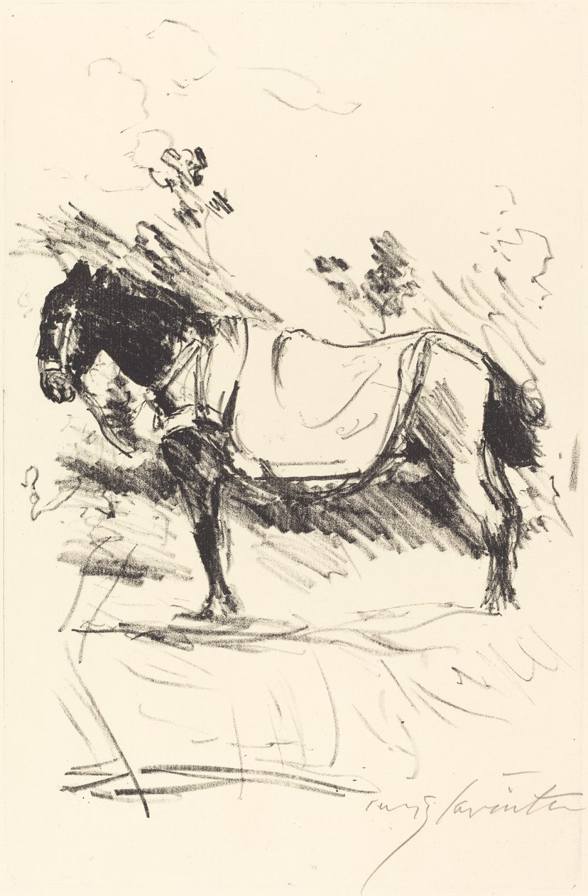 Cavallo da sella, 1916 da Lovis Corinth