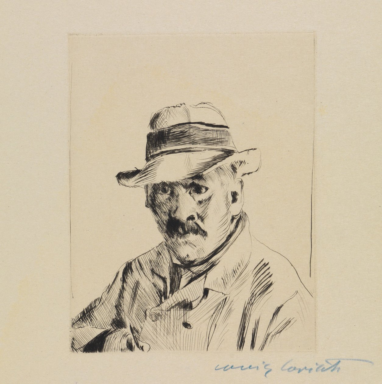 Autoritratto con cappello di paglia da Lovis Corinth