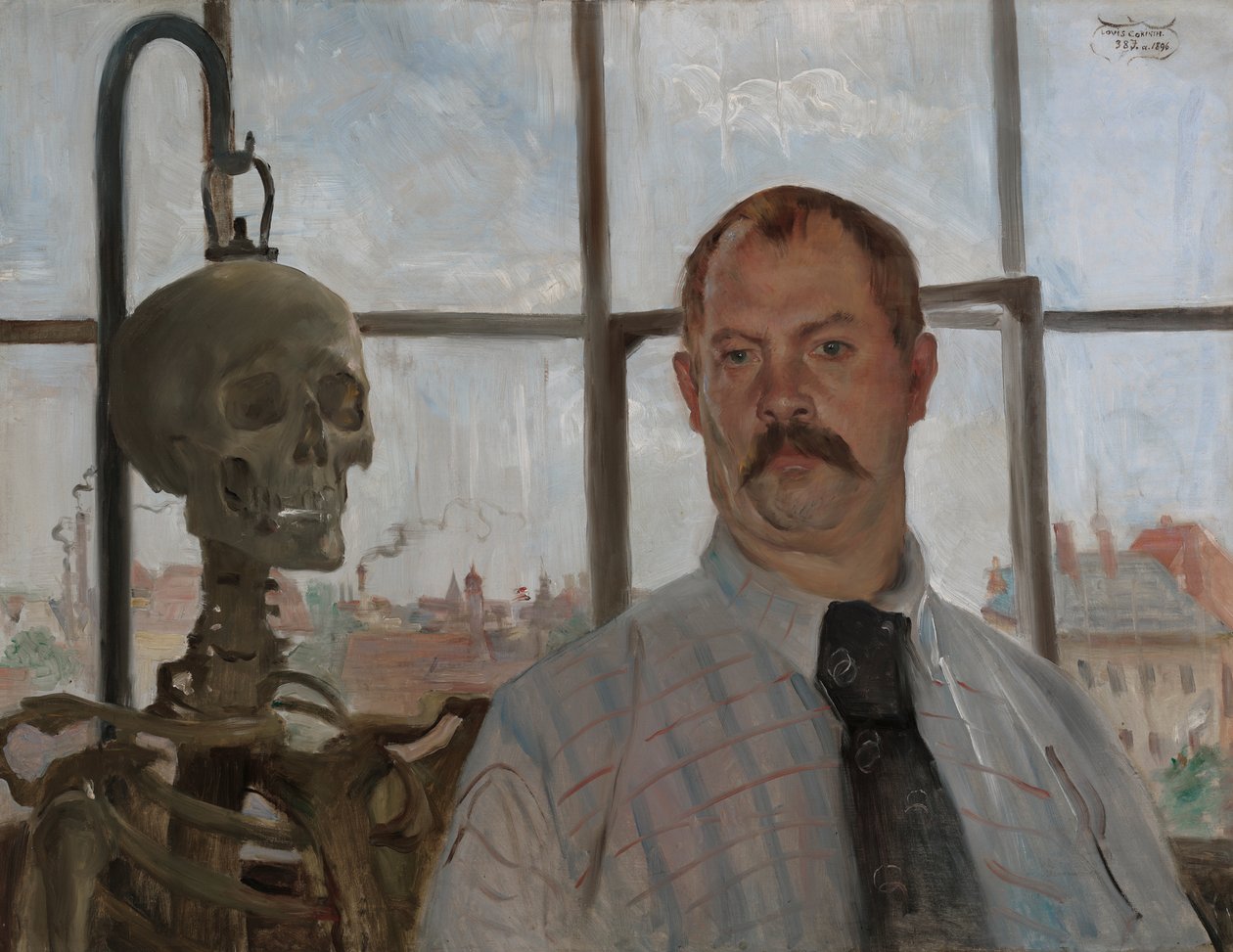 Autoritratto con scheletro da Lovis Corinth