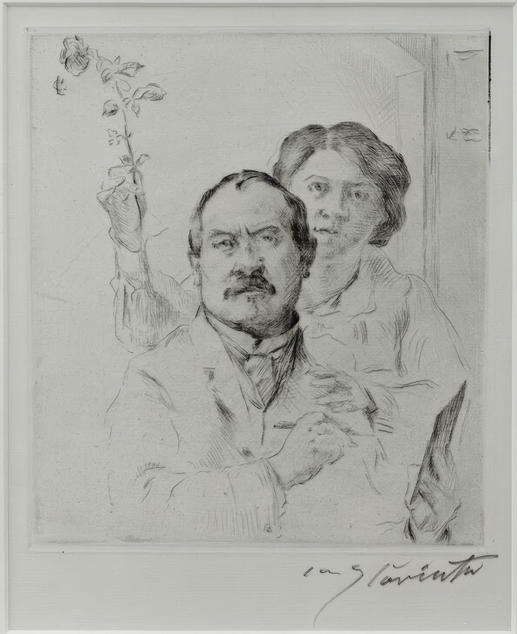 Autoritratto con la moglie Charlotte Berend-Corinth da Lovis Corinth