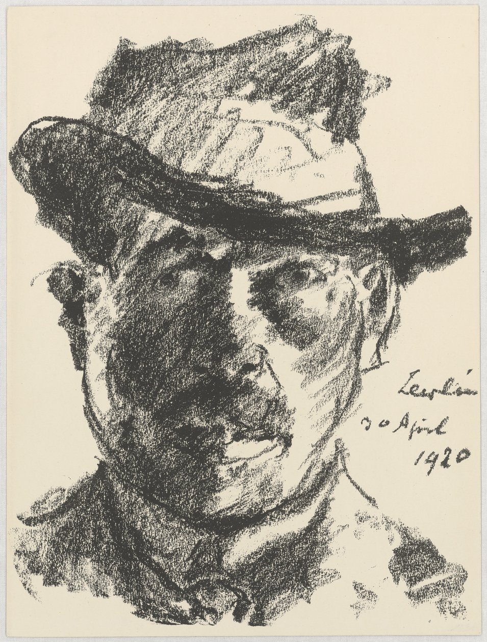 Autoritratto con cappello floscio da Lovis Corinth