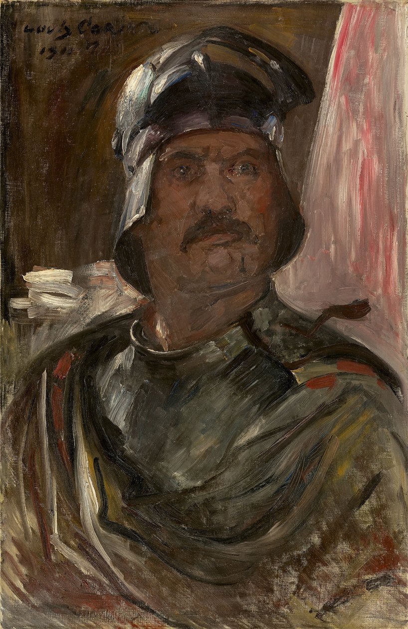 Autoritratto in armatura, 1911 da Lovis Corinth
