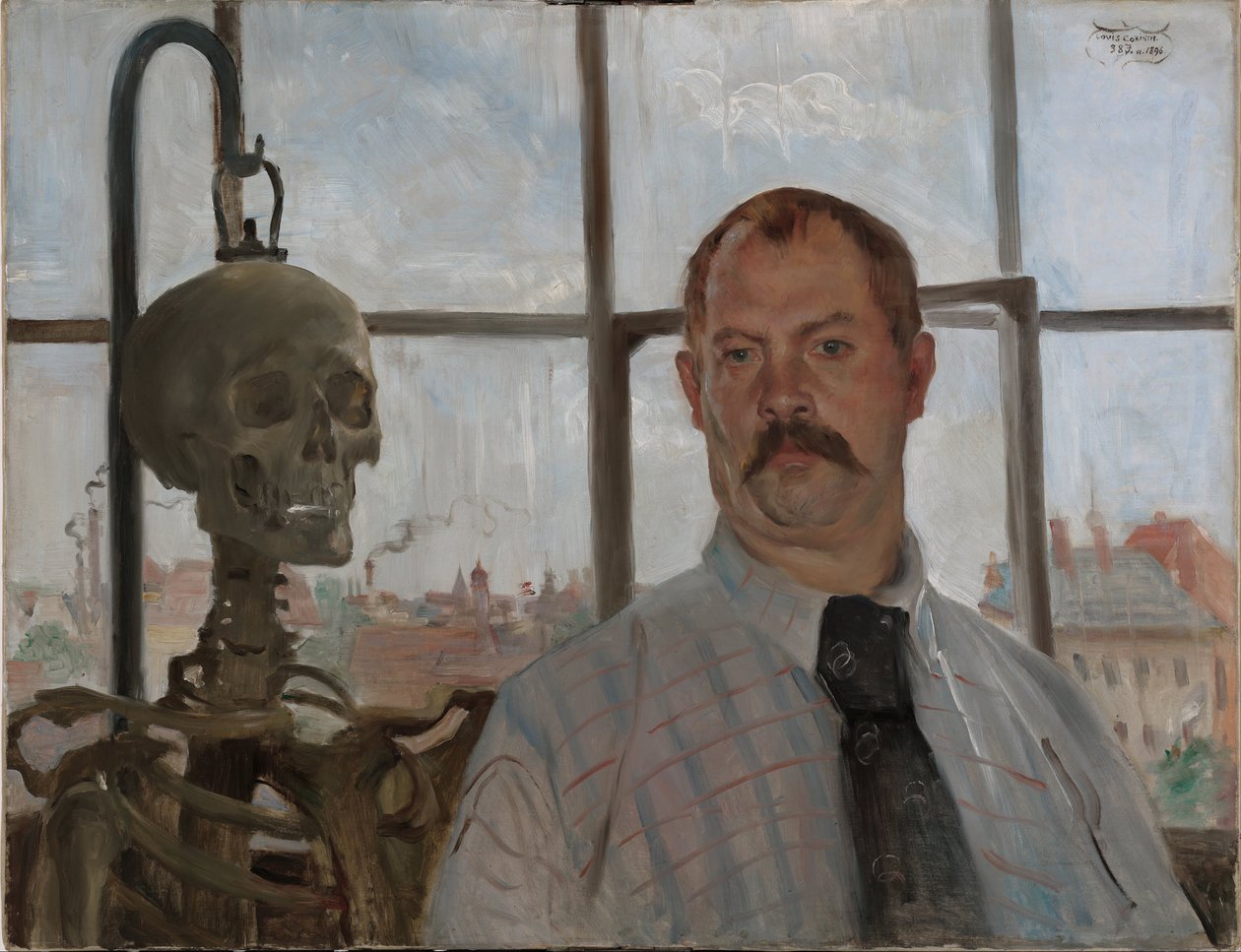Autoritratto con scheletro da Lovis Corinth
