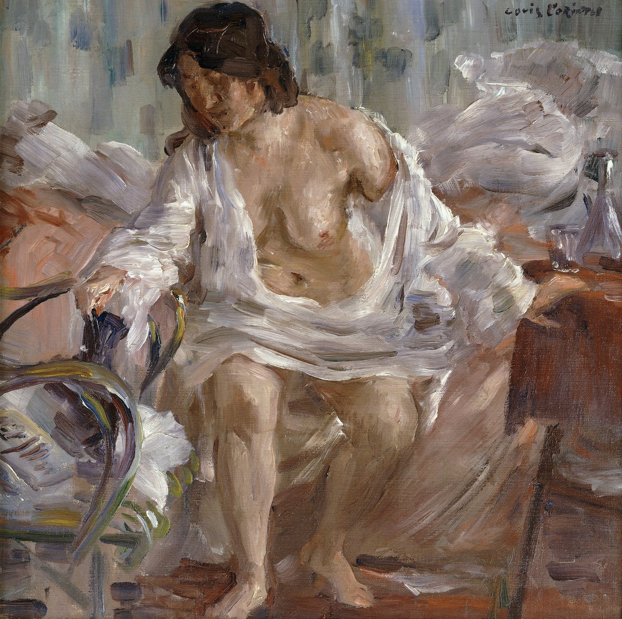 Alzarsi; Beim Aufstehen, 1910 da Lovis Corinth