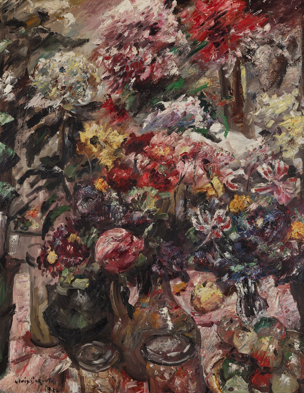 Natura morta con crisantemi e amarilli da Lovis Corinth