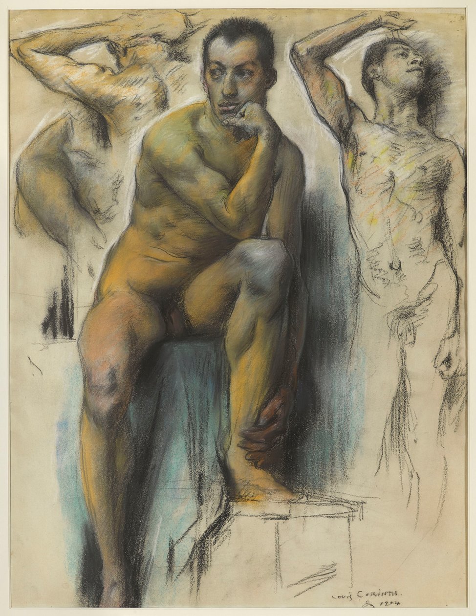Studi di nudi maschili da Lovis Corinth