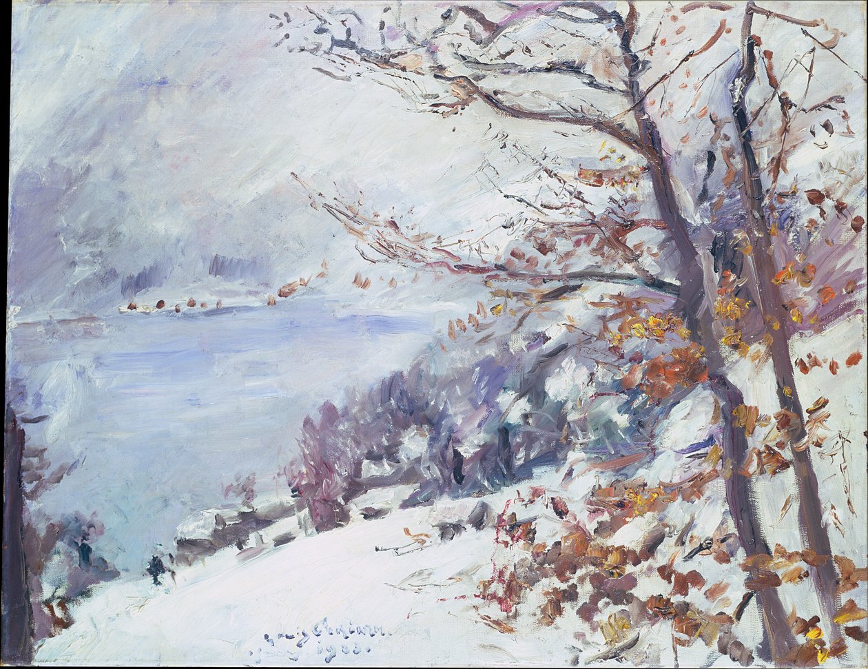 Walchensee in inverno da Lovis Corinth