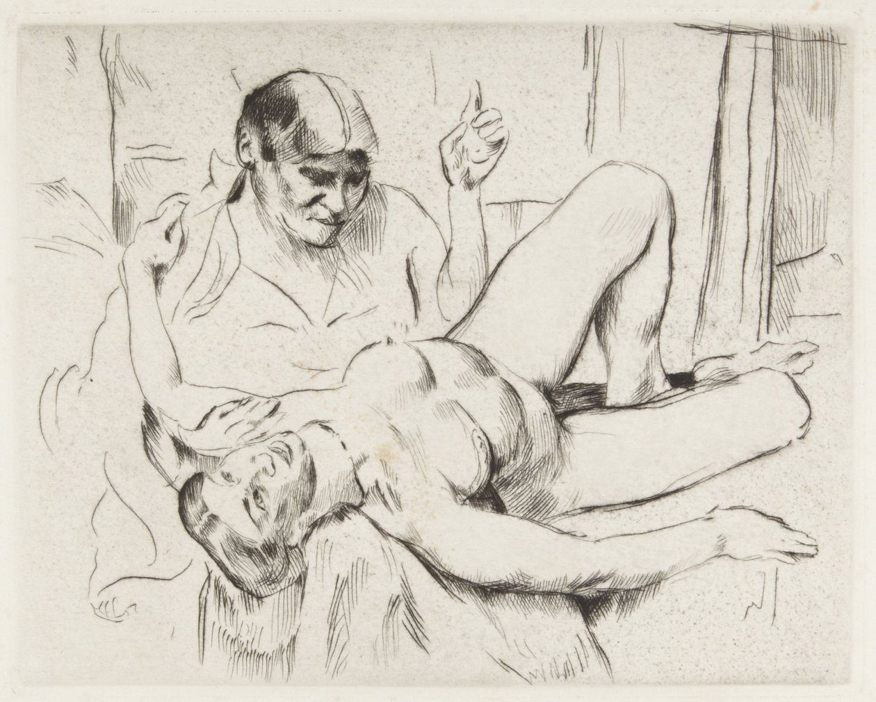 Nudo bianco (Profezia) da Lovis Corinth