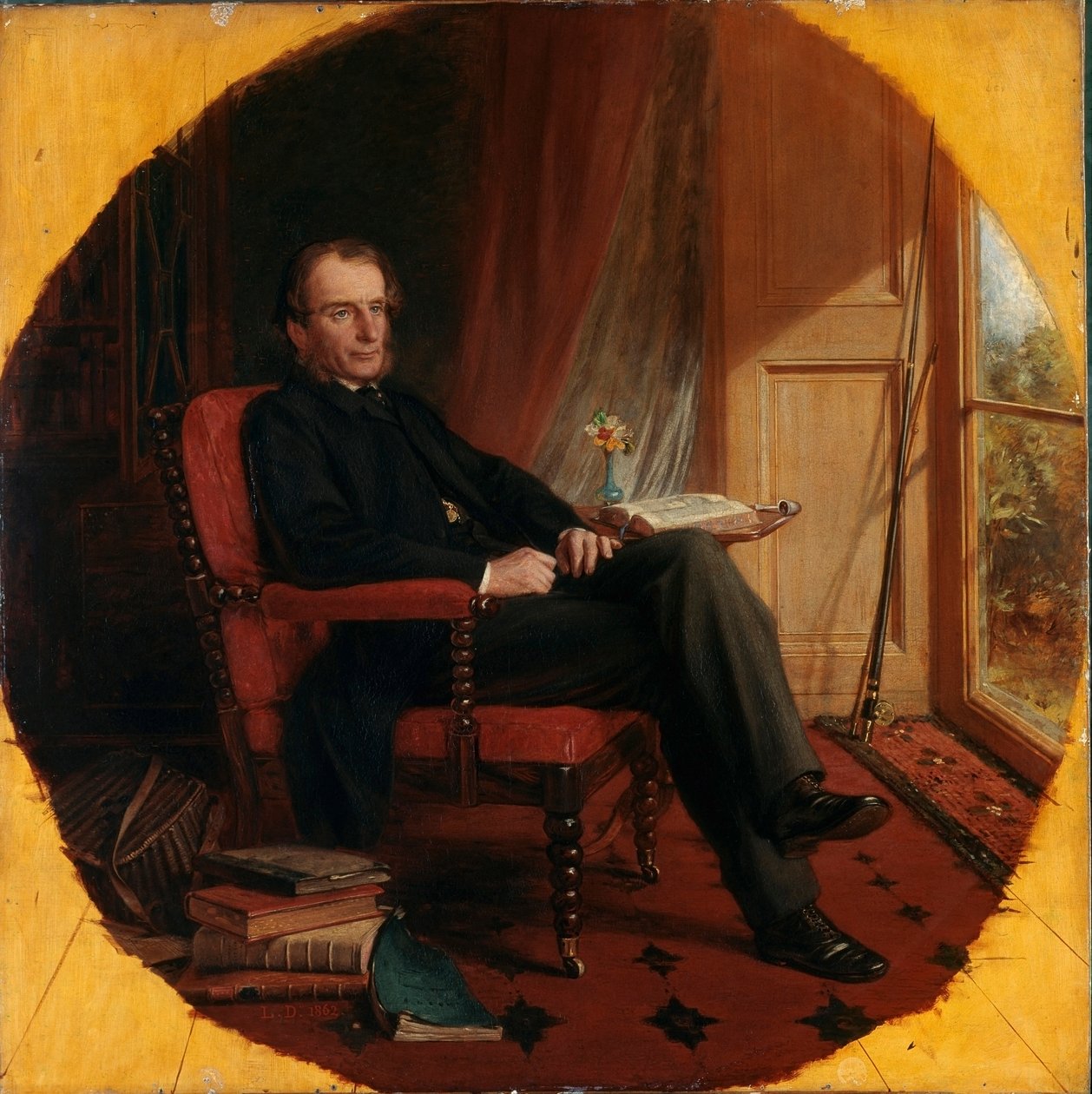 Ritratto dello scrittore inglese Charles Kingsley da Lowes Cato Dickinson