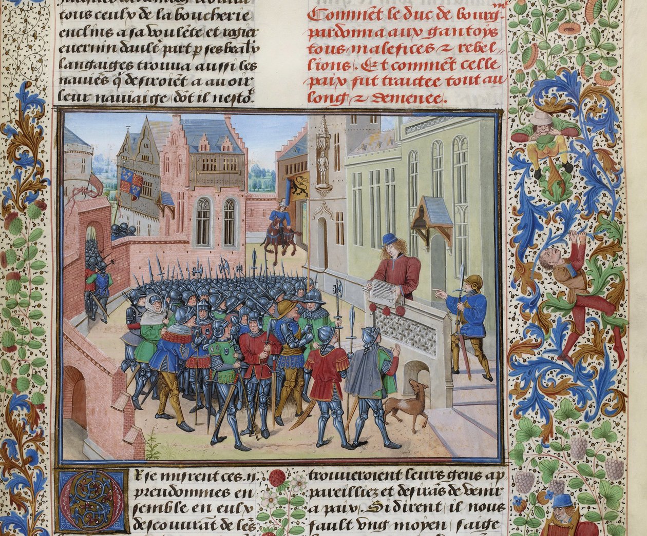 Jean de Heyle legge a Gand una lettera di Filippo II l