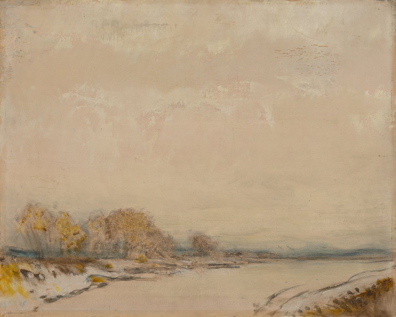 Paesaggio con fiume da Laszlo Mednyanszky